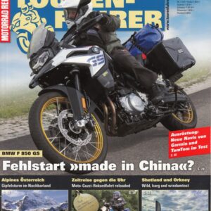 TOURENFAHRER 8/2018 – Moto Guzzi V7 Special, Hamburg-Berlin nonstop wie vor 50 Jahren, BMW F 850 GS mit 70 kW (95 PS) Test & Technik