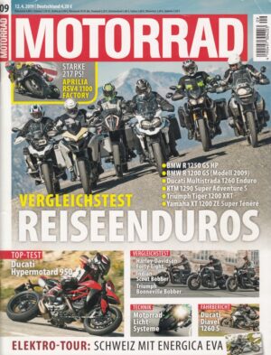 MOTORRAD 09/2019 – BMW R 1250 GS HP, Ducati Multistrada 1260 Enduro, KTM 1290 Super Adventure S