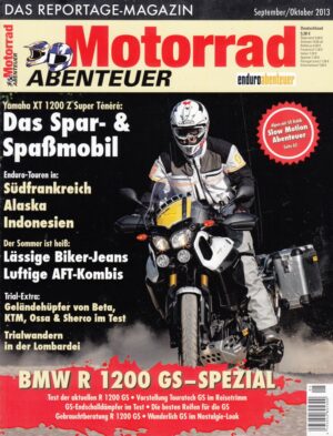Motorrad ABENTEUER 9/10 2013 – Test Yamaha XT 1200 Z Super Ténéré Worldcrosser; Test BMW R 1200 GS
