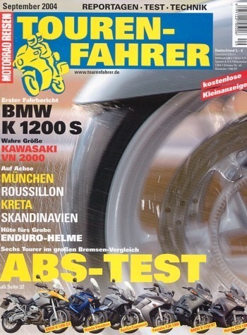 TOURENFAHRER 9/2004 – Aprilia ETV 1000 Caponord mit 72 kW (98 PS) im Vergleichstest, BMW R 1200 GS mit 72 kW (98 PS) im Vergleichstest
