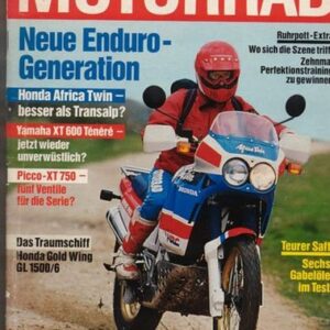 MOTORRAD 9/1988 – Test Honda GL 1500 Gold Wing; Honda XRV 650 Africa Twin