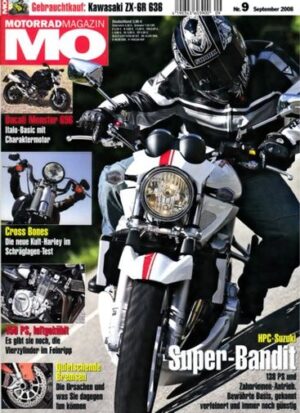 MO 9/2008 – Test Harley-Davidson Cross Bones; Gebrauchtkauf Kawasaki Ninja ZX-6R