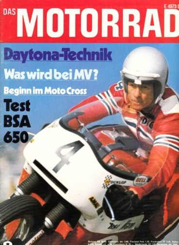 DAS MOTORRAD 9/1971 – BSA 650 Thunderbolt A65T mit 34 kW (46 PS) Test & Technik
