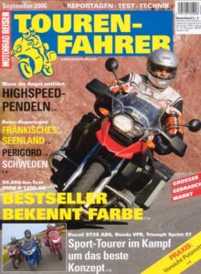 Titelseite: Tourenfahrer 9/2006 – BMW R 1200 GS Langtest; Ducati ST3S im Vergleich