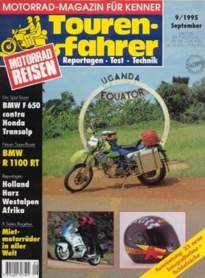 Tourenfahrer 9/1995 – BMW F 650 mit 35 kW (48 PS) im Vergleichstest, Honda XL 600 V Transalp mit 37 kW (50 PS) im Vergleichstest