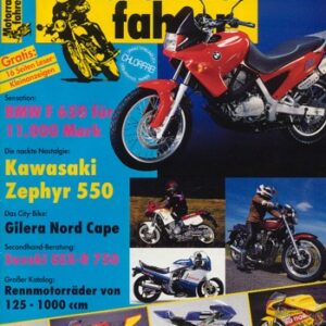 Motorradfahrer 9/1993 – BMW F 650; Test Kawasaki Zephyr 550; Test Gilera Nord Cape 600; Honda GL 1500 Gold Wing, als Christoph-Trike