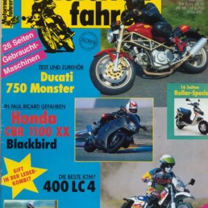 Motorradfahrer 9/1996 – Honda CBR 1100 XX; Test Ducati Monster 750; Test KTM LC4 400; Test Yamaha SR 125