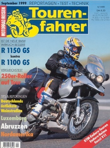 Tourenfahrer 9/1999 – BMW R 1100 GS vs. R 1150 GS; Roller-Trio