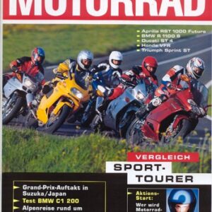 MOTORRAD 9/2001 – Top-Test Yamaha FJR 1300; Fahrbericht Triumph Tiger 955i