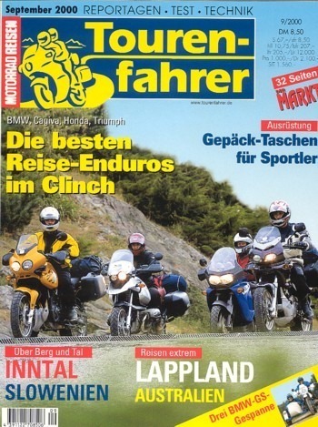 Tourenfahrer 9/2000 – Cagiva Navigator mit 73 kW (99 PS) im Vergleichstest, Honda XL 1000 V Varadero mit 69 kW (94 PS) im Vergleichstest