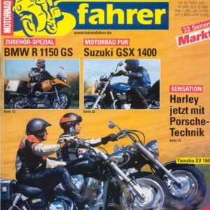 Tourenfahrer 9/2001 – Suzuki GSX 1400 mit 78 kW (106 PS) als Reise-Motorrad, Honda VTX 1800 mit 71 kW (97 PS) im Vergleichstest
