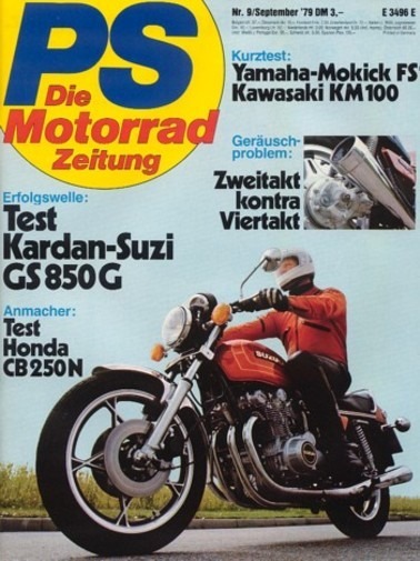 PS 9/1979 – Suzuki GS 850 G mit 57 kW (78 PS) Test & Technik, Honda CB 250 N mit 13 kW (17 PS) Test & Technik, Yamaha FS 1, ein Mokick