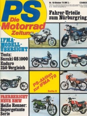 PS 10/1978 – Honda XL 250 S mit 12,5 kW (17 PS) im Vergleichstest, Kawasaki KL 250 mit 12,5 kW (17 PS) im Vergleichstest