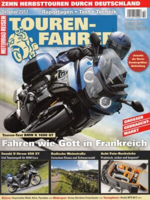 TOURENFAHRER 10/2017 – BMW K 1600 GT ; Suzuki V-Strom 650 XT