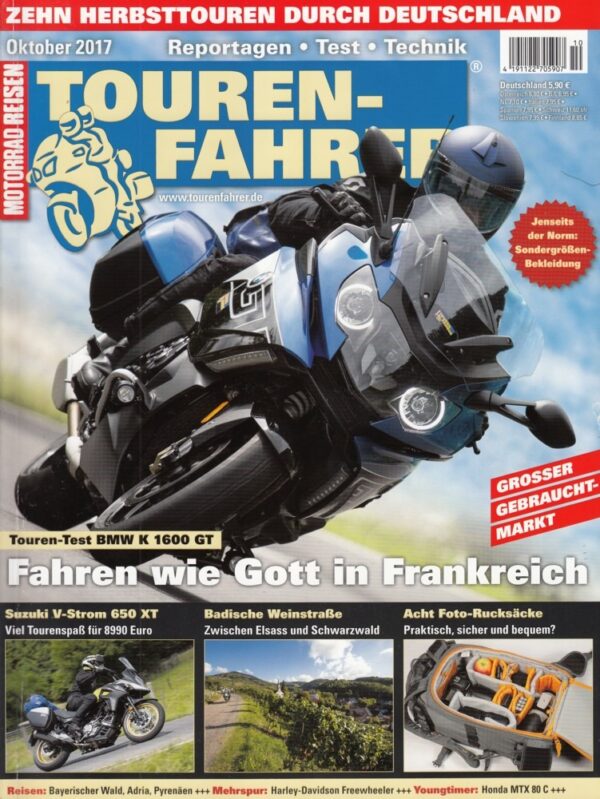 10_139.jpg TOURENFAHRER 10/2017 – BMW K 1600 GT ; Suzuki V-Strom 650 XT