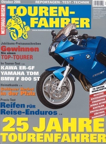 Tourenfahrer 10/2006 – BMW F 800 ST vs. Kawasaki ER-6f vs. Yamaha TDM 900 A