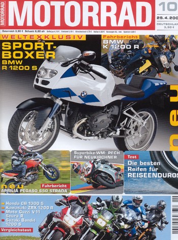 MOTORRAD 10/2005 – Top-Test Suzuki GSX-R 1000; Honda CB 1300 S im Vergleich
