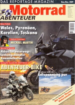 Motorrad Abenteuer 11/12 2009 – Test Triumph Tiger 1050