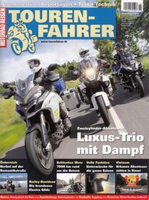 TOURENFAHRER 11/2016 – BMW R 1200 GS Adventure mit 92 kW (125 PS) im Vergleichstest, Yamaha TR 1, hier als Youngtimer