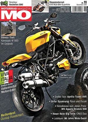 MO 11/2011 – Test Aprilia Tuono V4 R APRC; Ducati Streetfighter 848