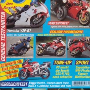 PS 11/1998 – Suzuki GSX-R 750, Experten-Tipps im Tune-Up, Bimota Mantra mit 63 kW (86 PS) im Vergleichstest