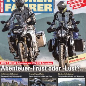 TOURENFAHRER 11/2019 – BMW F 850 Adventure mit 70 kW (95 PS) im Vergleichstest, KTM 790 Adventure mit 70 kW (95 PS) im Vergleichstest