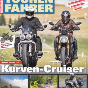 TOURENFAHRER 11/2020 – Ducati Diavel 1260 S mit 117 kW (159 PS) im Vergleichstest, Triumph Rocket 3 GT mit 123 kW (167 PS) im Vergleichstest