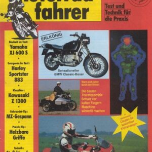 Motorradfahrer 11/1991 – Test Yamaha XJ 600 S Diversion; Test Harley-Davidson Sportster 883 Hugger