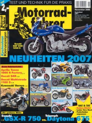 11_37.jpg Motorradfahrer 11/2006 – Aprilia Tuono 1000 R Factory mit 102 kW (139 PS) Probefahrt; Ducati Multistrada 1100 S mit 70 kW (95 PS) Probefahrt