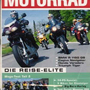 MOTORRAD 11/2000 – BMW R 1150 GS; Cagiva Navigator; Honda XL 1000 V Varadero; Triumph Tiger