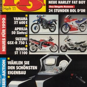 MO 11/1989 – Test Honda ST 1100 Pan-European; Yamaha FZR 750 R auf dem Nürburgring
