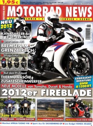 11_80.jpg MOTORRAD NEWS 11/2011 – Ducati Streetfighter 848 mit 97 kW (132 PS) Test & Technik; Honda Fireblade mit 131 kW (178 PS)Vorstellung; Honda CBF 600 mit 57 kW (78 PS) im Vergleichstest