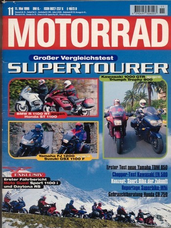 MOTORRAD 11/1996 – BMW R 1100 RT; Honda ST 1100 Pan European; Kawasaki GTR 1000; Triumph Trophy 900