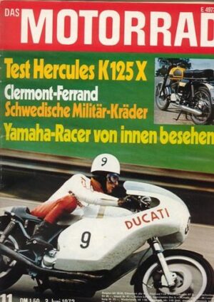 DAS MOTORRAD 11/1972 – Test Hercules K 125 X; Schwedische Military-Kräder