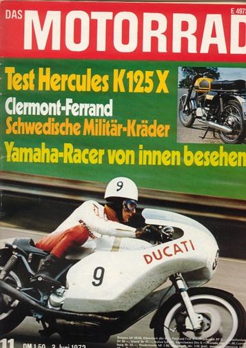 DAS MOTORRAD 11/1972 – Test Hercules K 125 X; Schwedische Military-Kräder