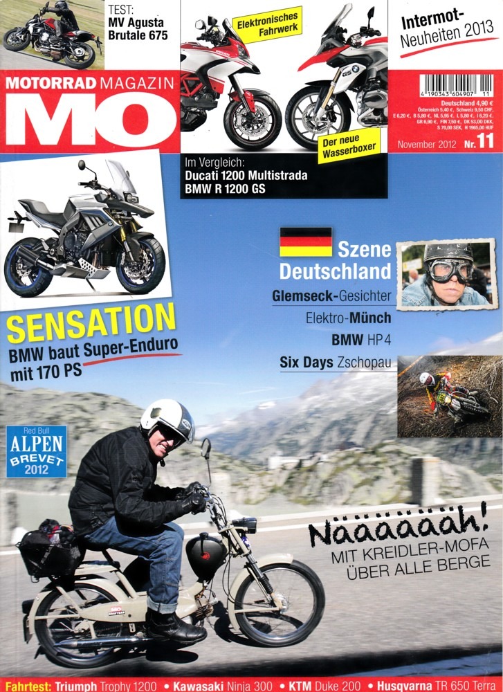Titelbild: MO 11/2012 – BMW R 1200 GS vs. Ducati Multistrada 1200 S Touring