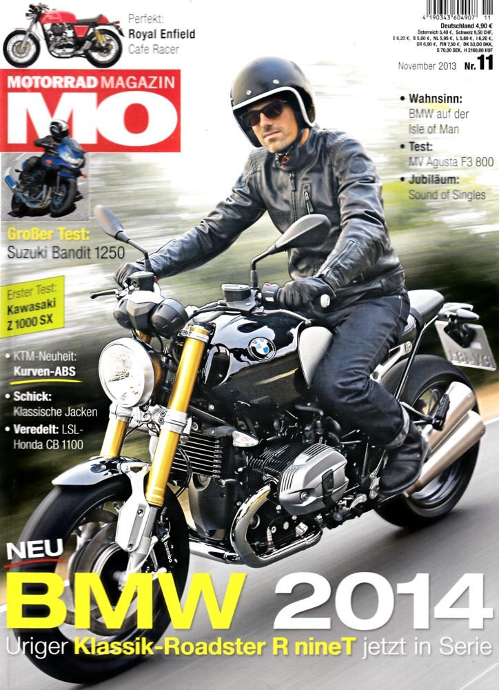 Titelbild: MO 11/2013 – Test Suzuki Bandit 1250; Test MV Agusta F3 800