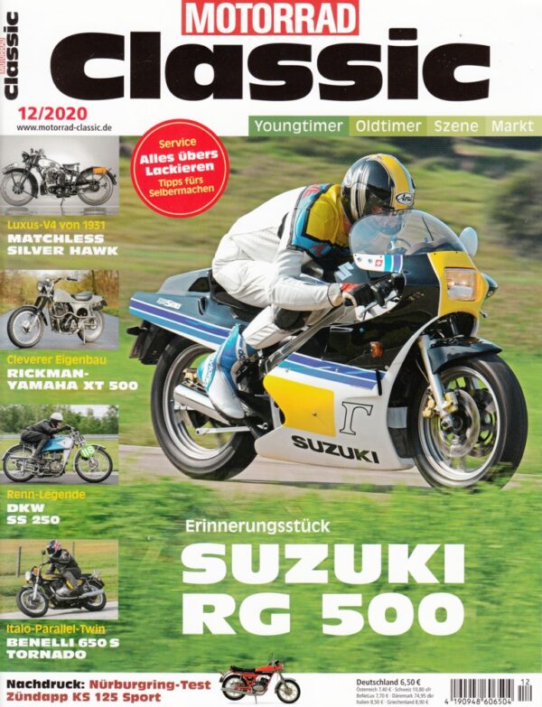 Motorrad Classic 12/2020 – JGR-Suzuki RG 500, Benelli 650 S Tornado
