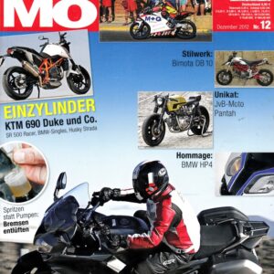 MO 12/2012 – Test Yamaha FJR 1300 S; Husqvarna TR 650 Strada; Technik BMW HP4