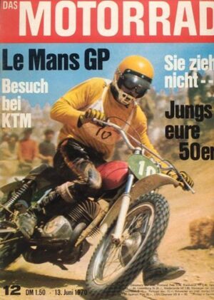DAS MOTORRAD 12/1970 – Garelli Rekord,  Yamaha FS 1, 50er aus 1970