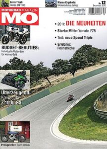 Titelseite: MO 12/2010 – Test Honda CB 1100; Kawasaki Z 1000 SX; Yamaha Fazer 8