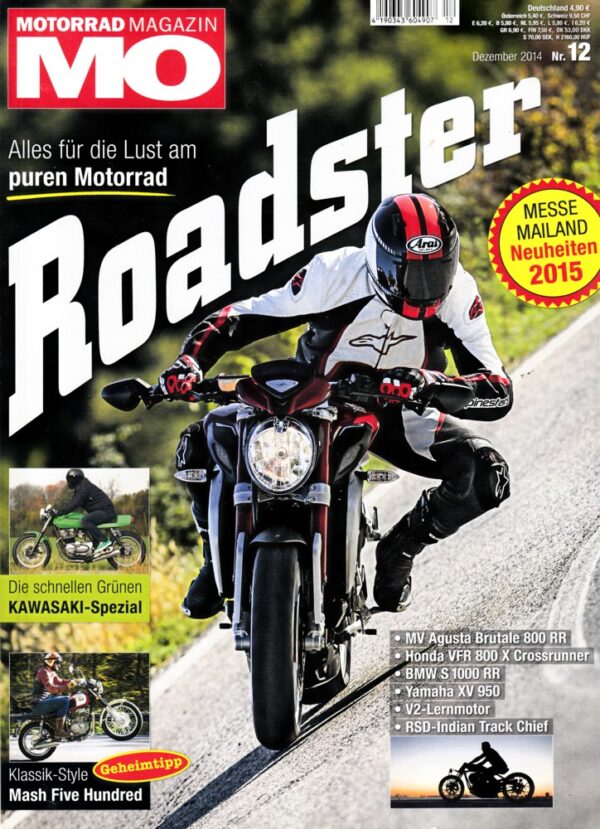 MO 12/2014 – Test BMW S 1000 RR; MV Agusta Brutale / Dragster 800 RR