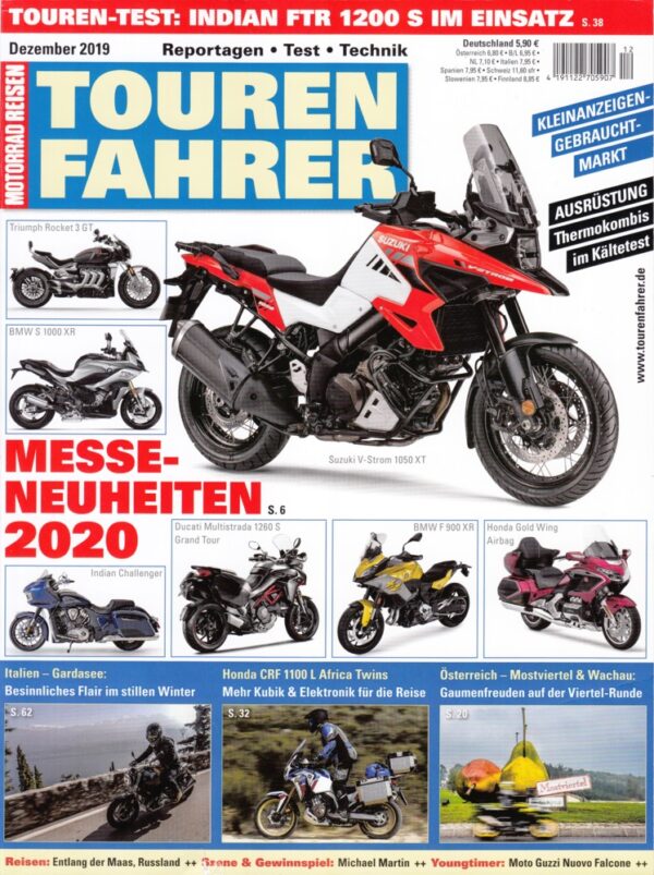 12_145.jpg TOURENFAHRER 12/2019 – Indian FTR 1200 S mit 90 kW (123 PS) Test & Technik, Honda Africa Twin Adventure Sports mit 75 kW (102 PS) im Test