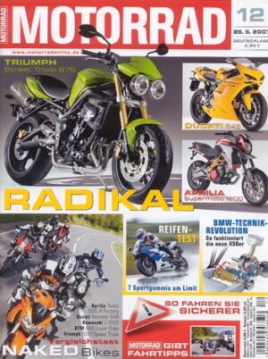 MOTORRAD 12/2007 – Top-Test Shineray XY 125 GY: Zubehör-Tipps BMW F 800 S