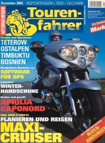 Tourenfahrer 12/2002 – BMW R 1200 CL mit 45 kW (61 PS) als Reise-Motorrad, Aprilia ETV 1000 Caponord mit 72 kW (98 PS) im Test