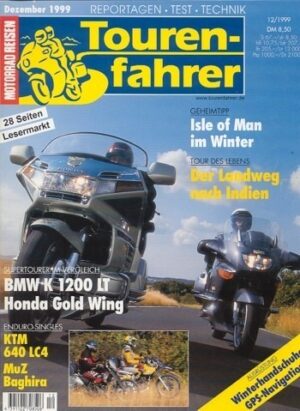 Tourenfahrer 12/1999 – BMW K 1200 LT mit 72 kW (98 PS) im Vergleichstest, Honda GL 1500 Gold Wing mit 72 kW (98 PS) im Vergleichstest
