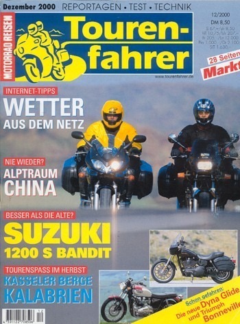 Tourenfahrer 12/2000 – Suzuki GSF 1200 S Bandit; Triumph Bonneville