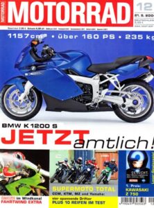 Titelseite: MOTORRAD 12/2004 – Top-Test Benelli TnT 1130; Test Kawasaki ZX-12R Ninja