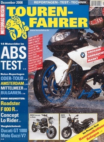 TOURENFAHRER 12/2008 – Ducati GT 1000 mit 61 kW (83 PS) im Vergleichstest, Moto Guzzi V7 Classic mit 35,5 kW (48 PS) im Vergleichstest