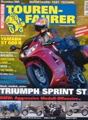 Tourenfahrer 12/2005 – Triumph Sprint ST 1050; Yamaha XT 660 R